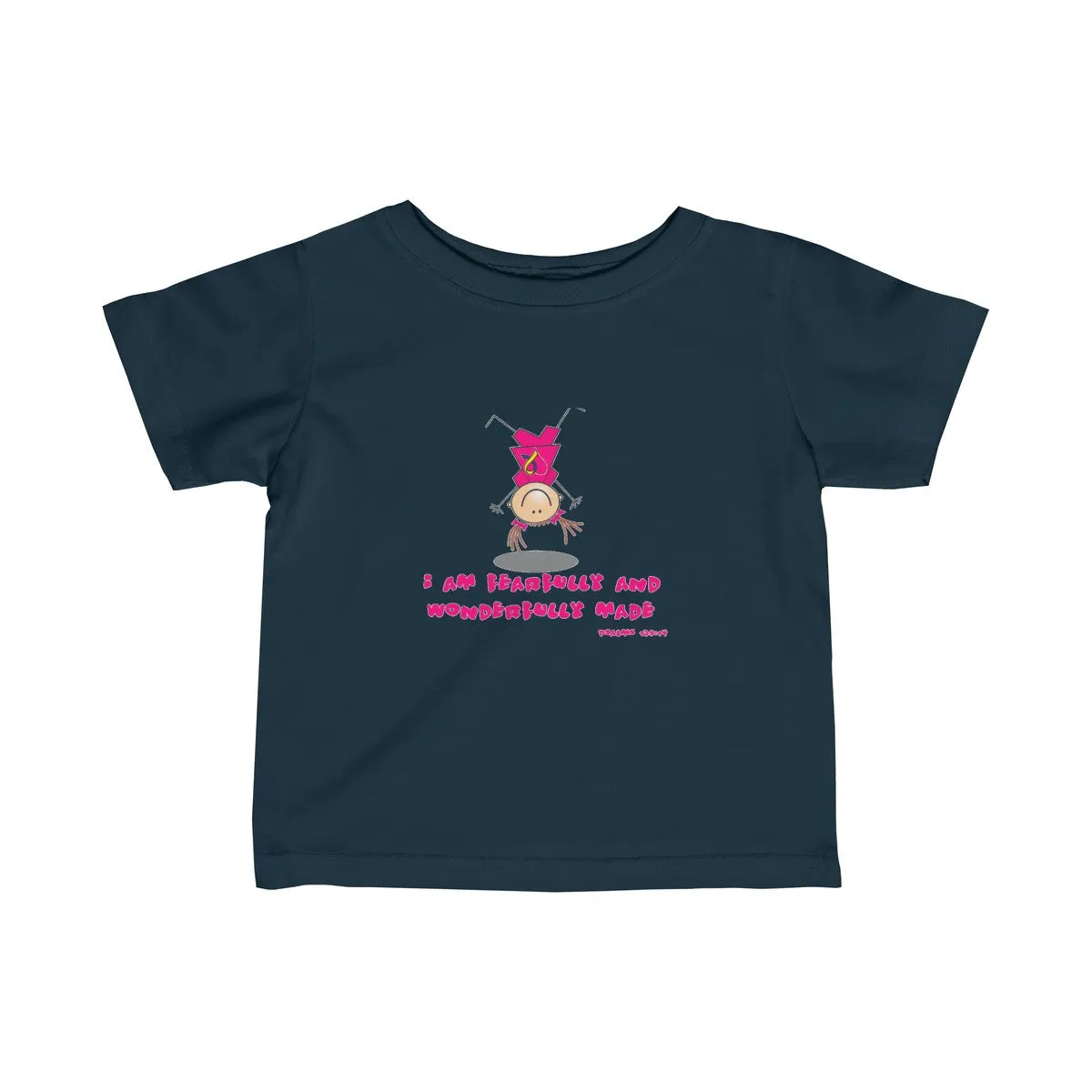 "Wonderfully Made" Down Syndrome Girl Infant Fine Jersey Tee