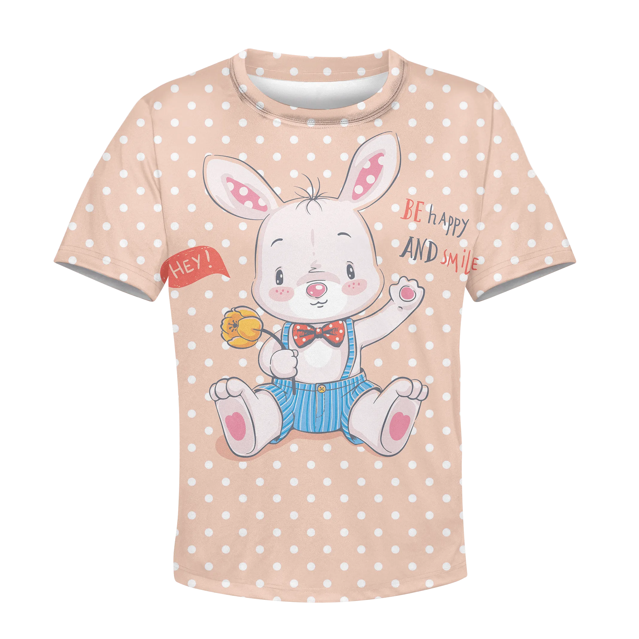 Rabbit Be Happy And Smile Custom Cosplay Kid Hoodie