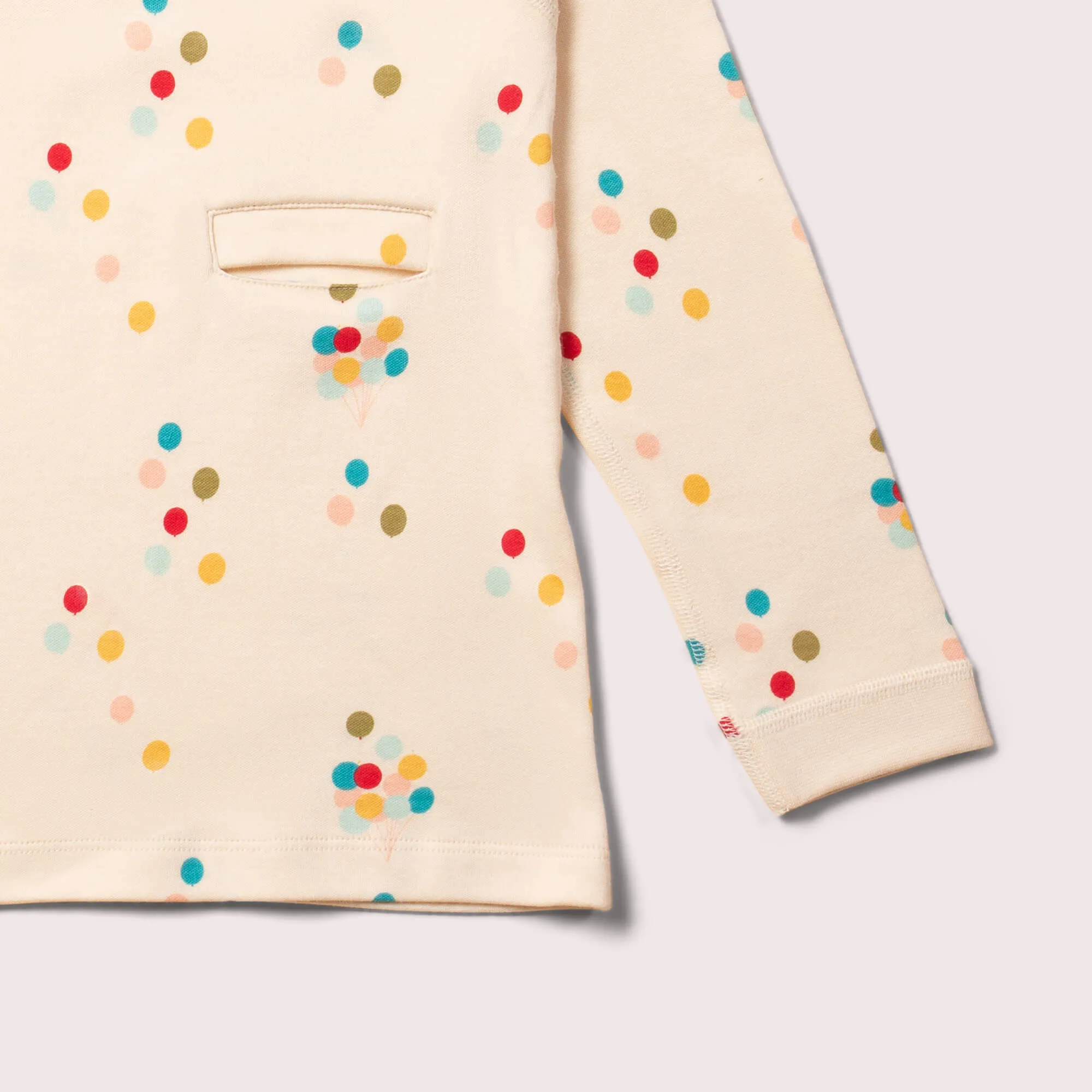 Rainbow Balloons Easy Feeding Adaptive Long Sleeve T-shirt