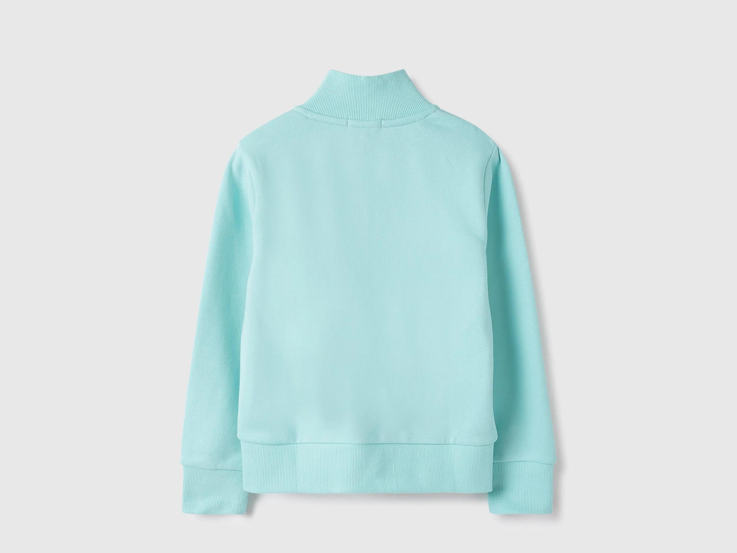Regular Fit High Neck Embossed Sweatshirts