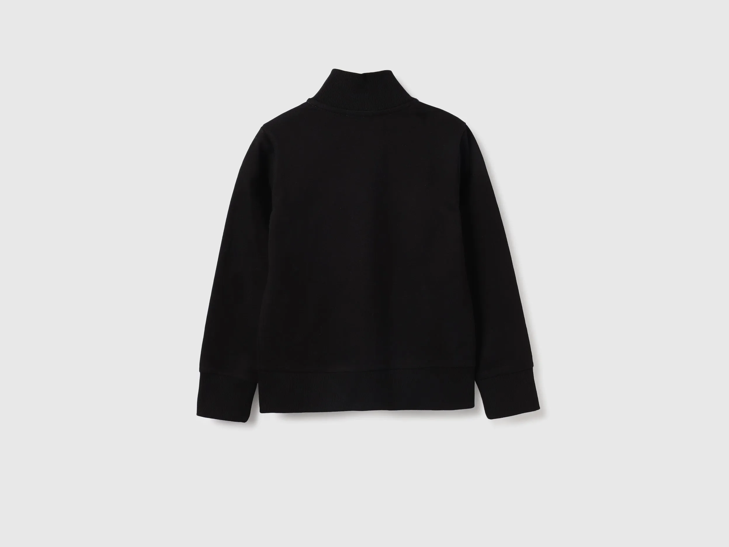 Regular Fit High Neck Embossed Sweatshirts