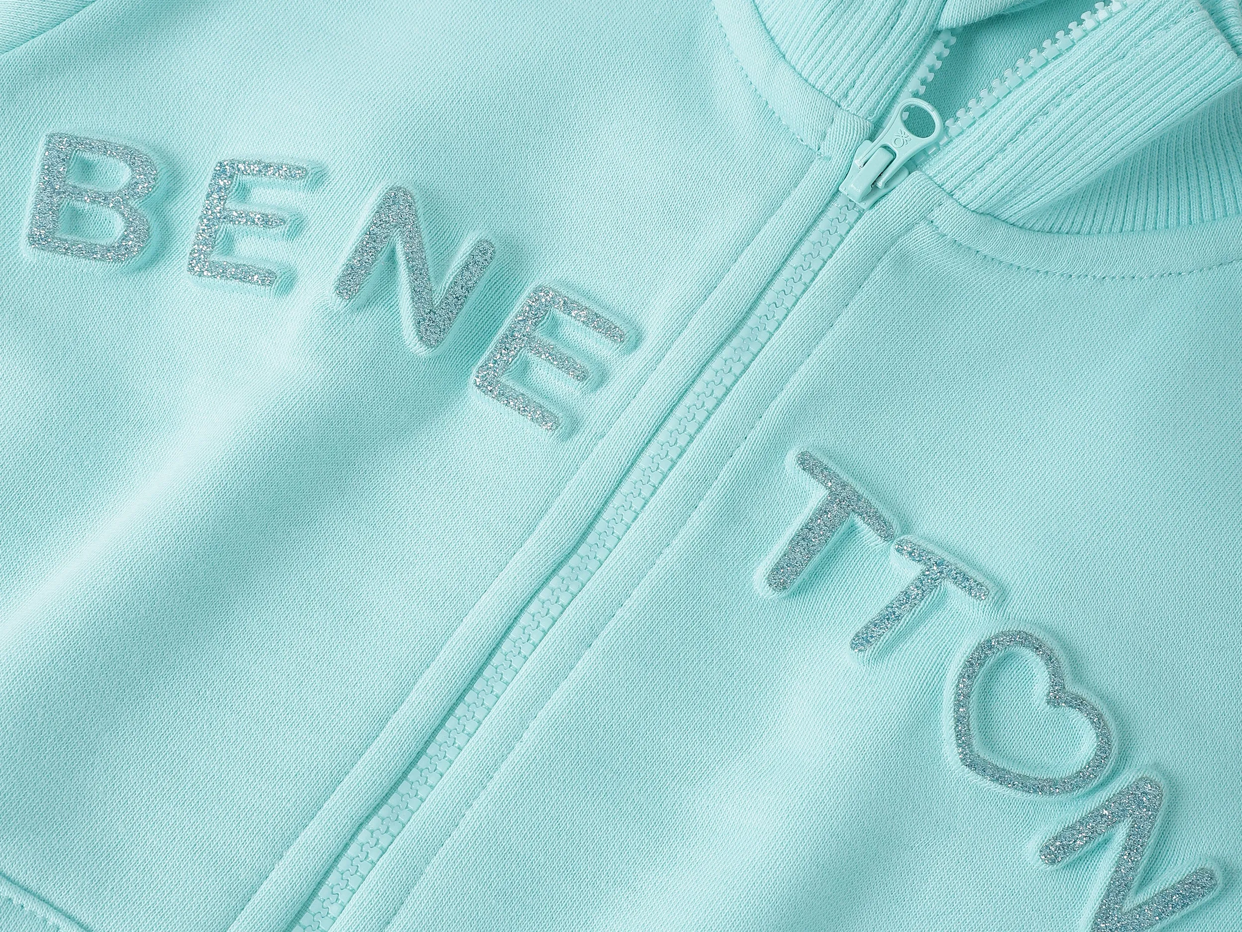 Regular Fit High Neck Embossed Sweatshirts