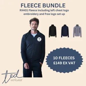 RTX Workwear 10 piece Fleece Bundle £149 ex vat