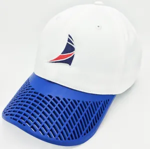Sail Hat - White with Blue Brim