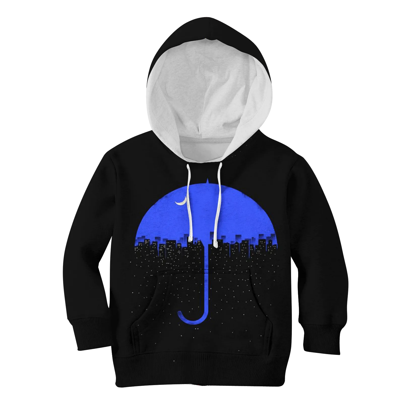Scenery Of Night City Custom Cosplay Kid Hoodie