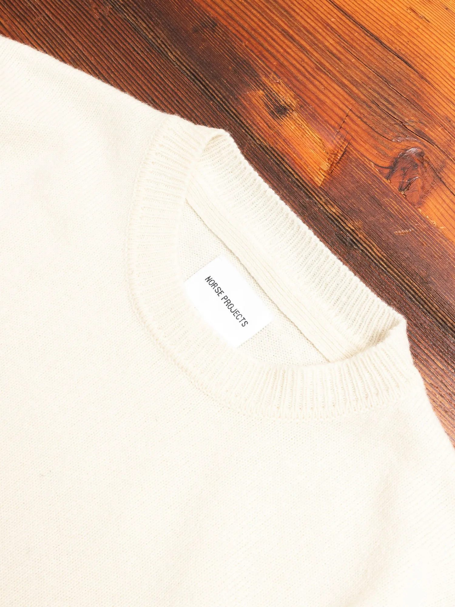 Sigfred Lambswool Sweater in Ecru