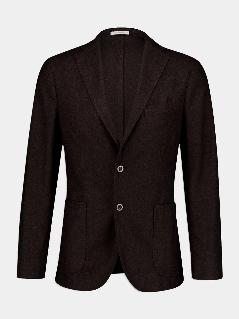 Single-Breasted Wool-Blend Blazer