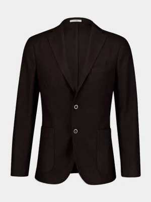 Single-Breasted Wool-Blend Blazer