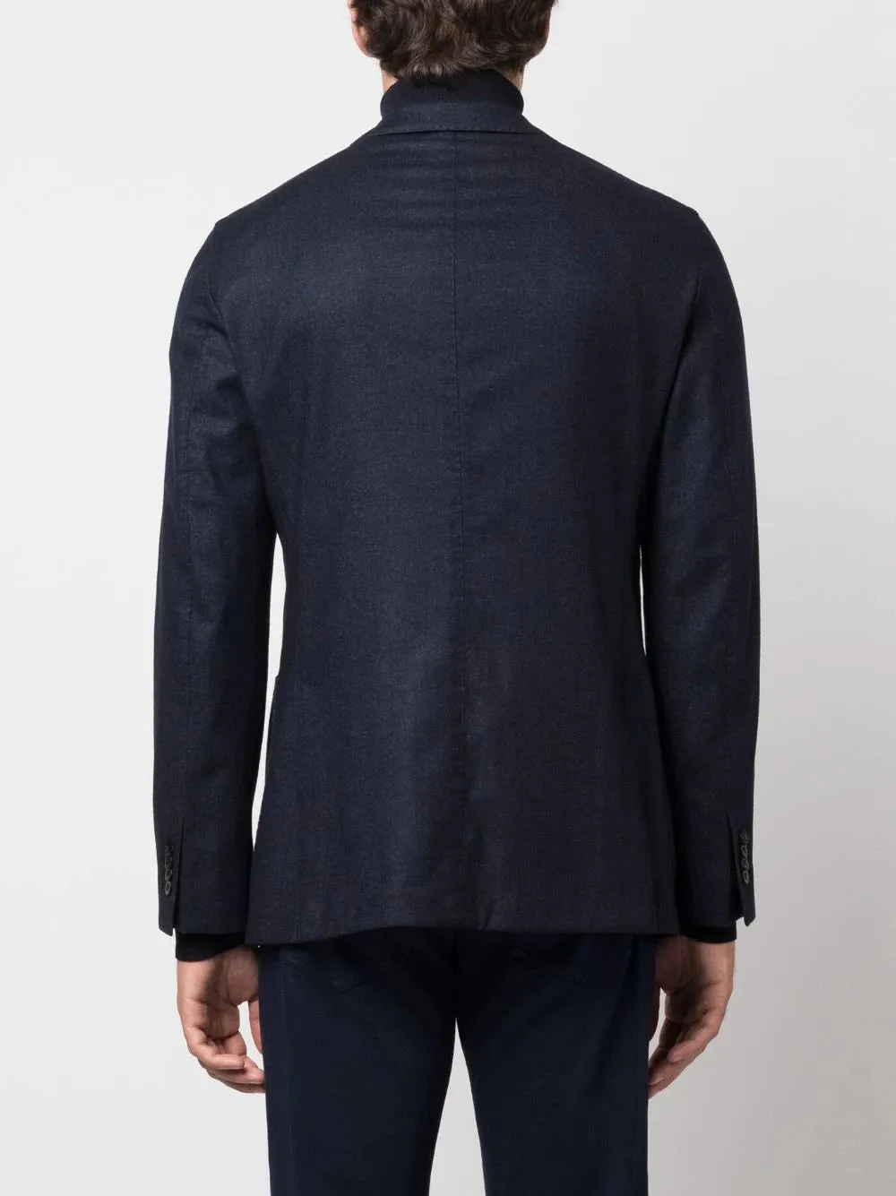 Single-Breasted Wool-Blend Blazer