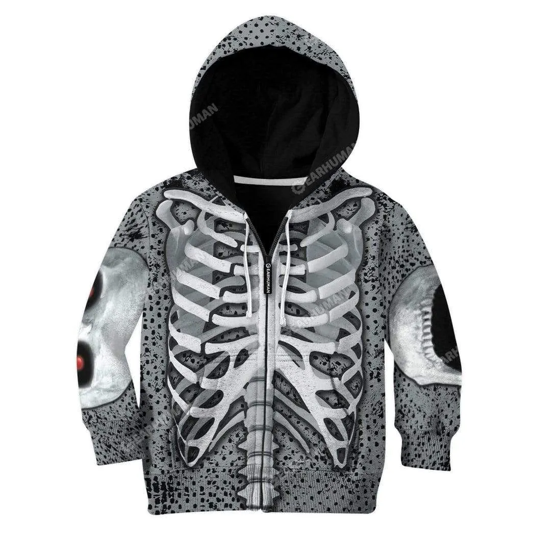 Skeleton Kid Hoodie Apparel