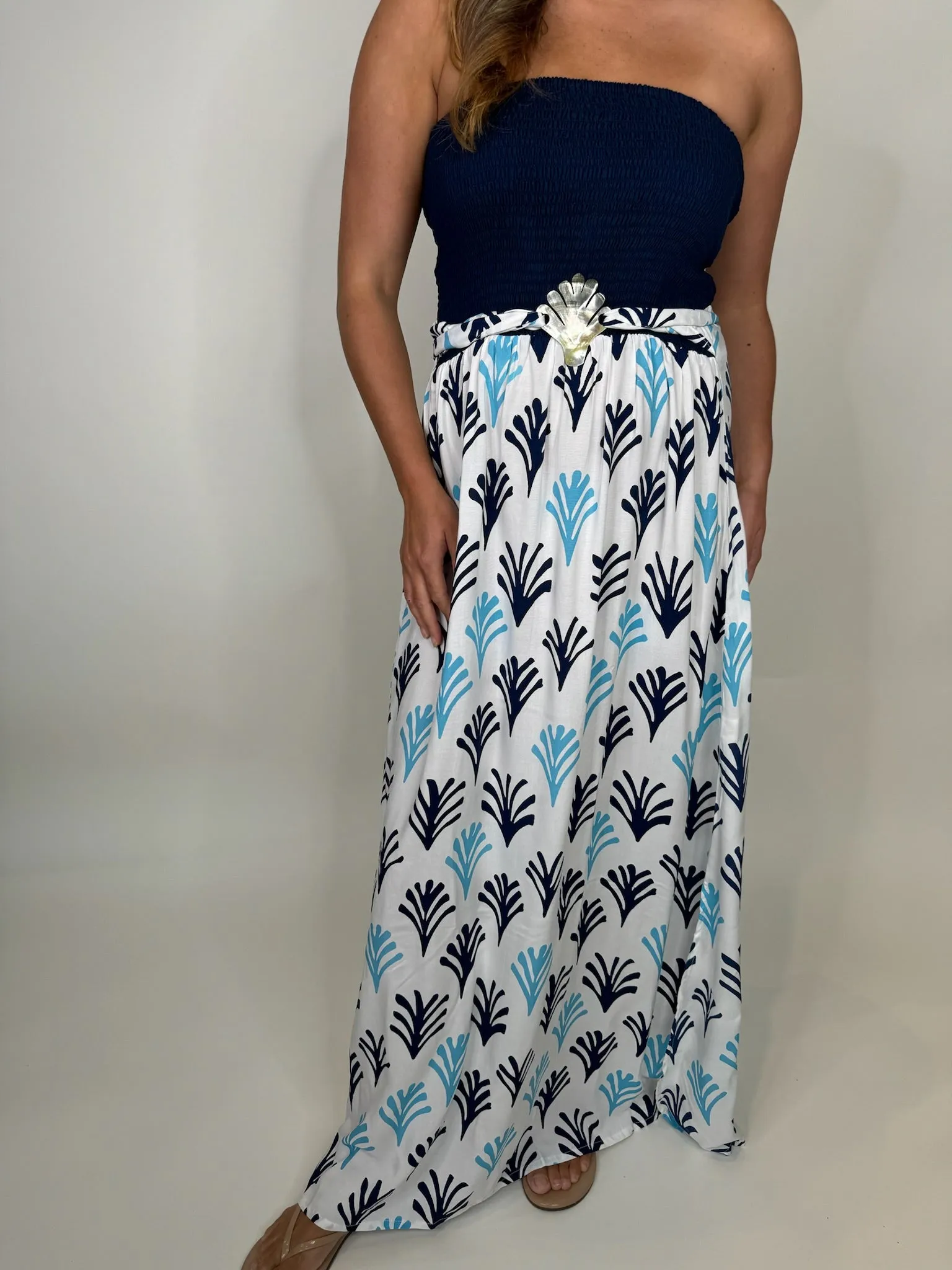 Skemo Seaweed Maxi Dress Blue
