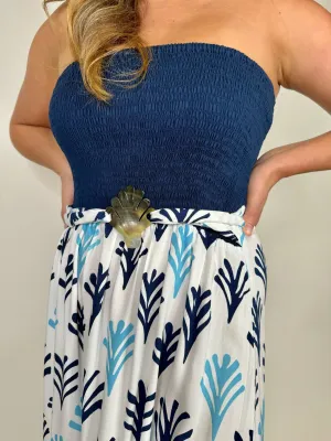 Skemo Seaweed Maxi Dress Blue