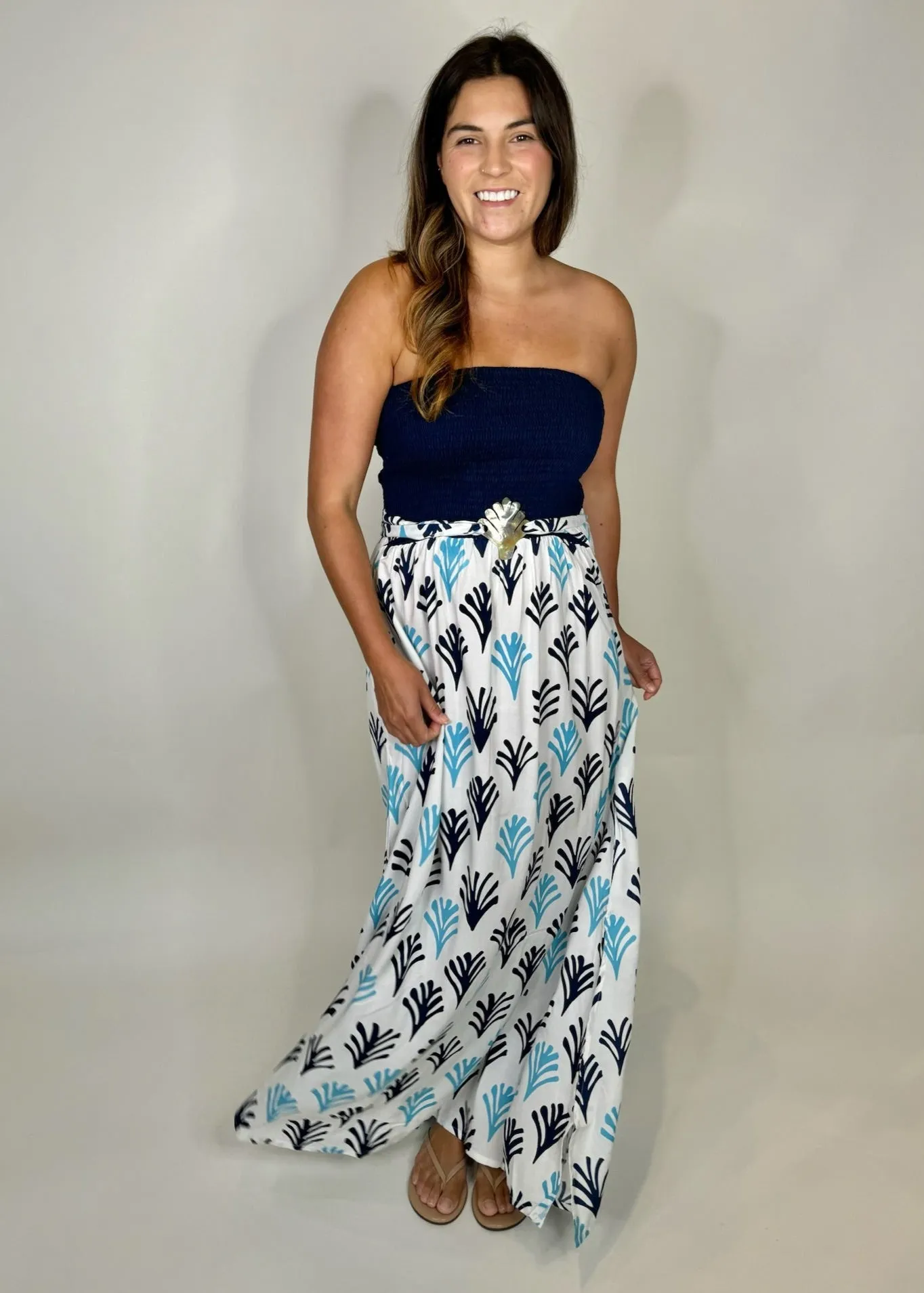 Skemo Seaweed Maxi Dress Blue