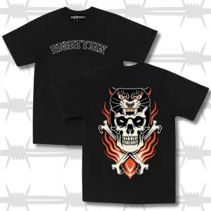 Skull Panther Tee - Black
