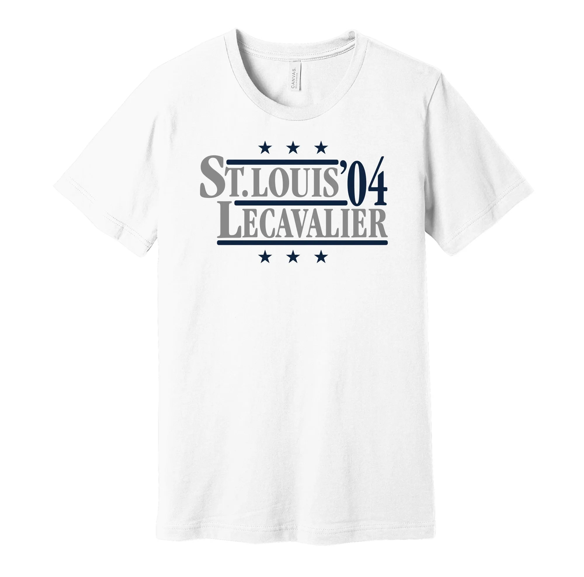 St. Louis & Lecavalier '04 - Tampa Bay Hockey Legends Political Campaign Parody T-Shirt - Hyper Than Hype Shirts