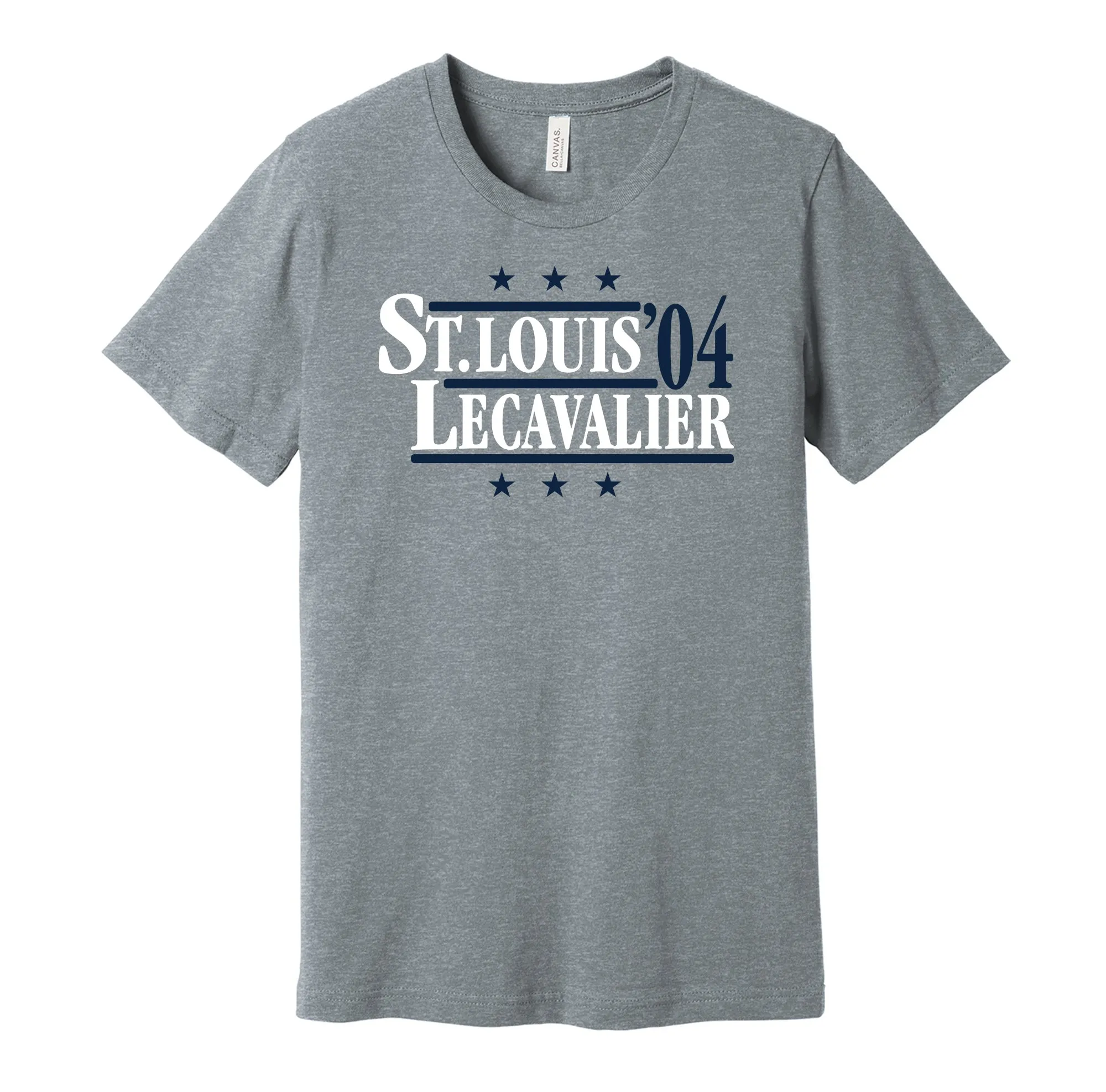 St. Louis & Lecavalier '04 - Tampa Bay Hockey Legends Political Campaign Parody T-Shirt - Hyper Than Hype Shirts