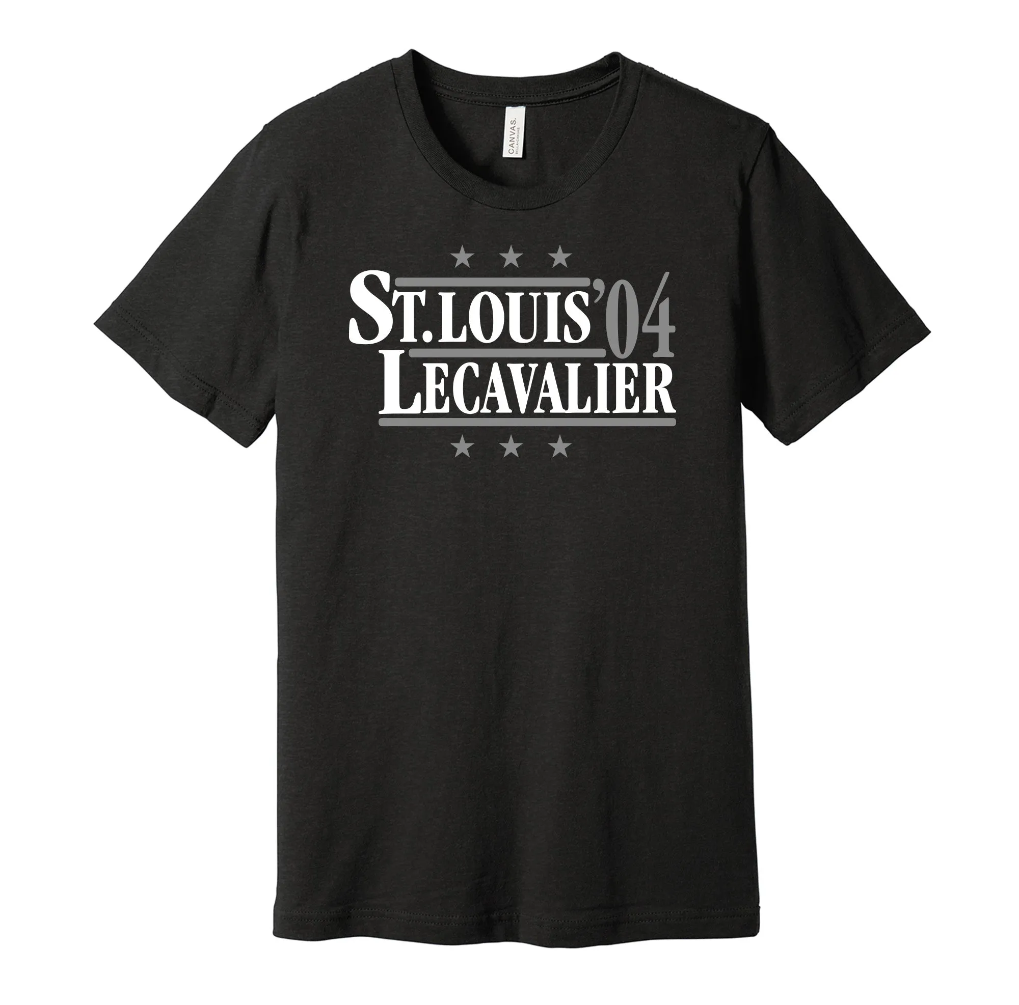 St. Louis & Lecavalier '04 - Tampa Bay Hockey Legends Political Campaign Parody T-Shirt - Hyper Than Hype Shirts