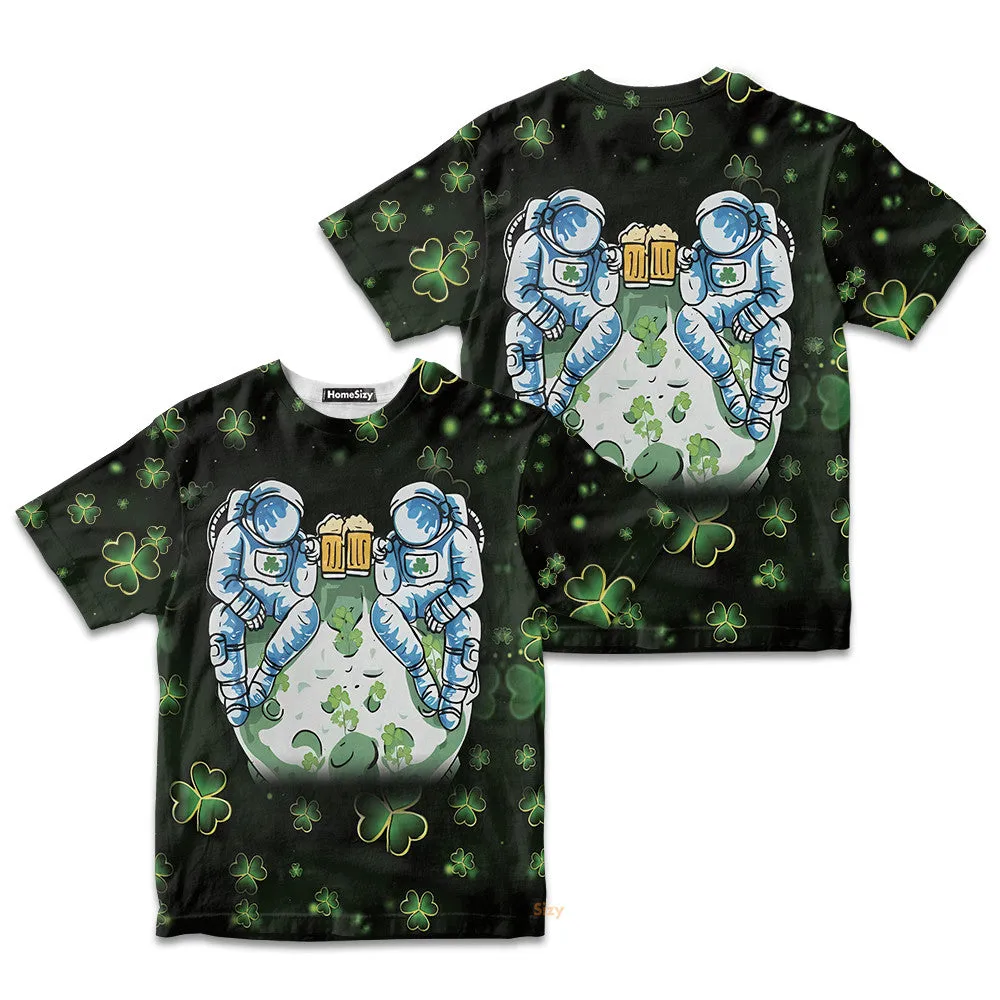 St Patrick Drinking Out Space Custom Kid Tshirt QT305274Hf