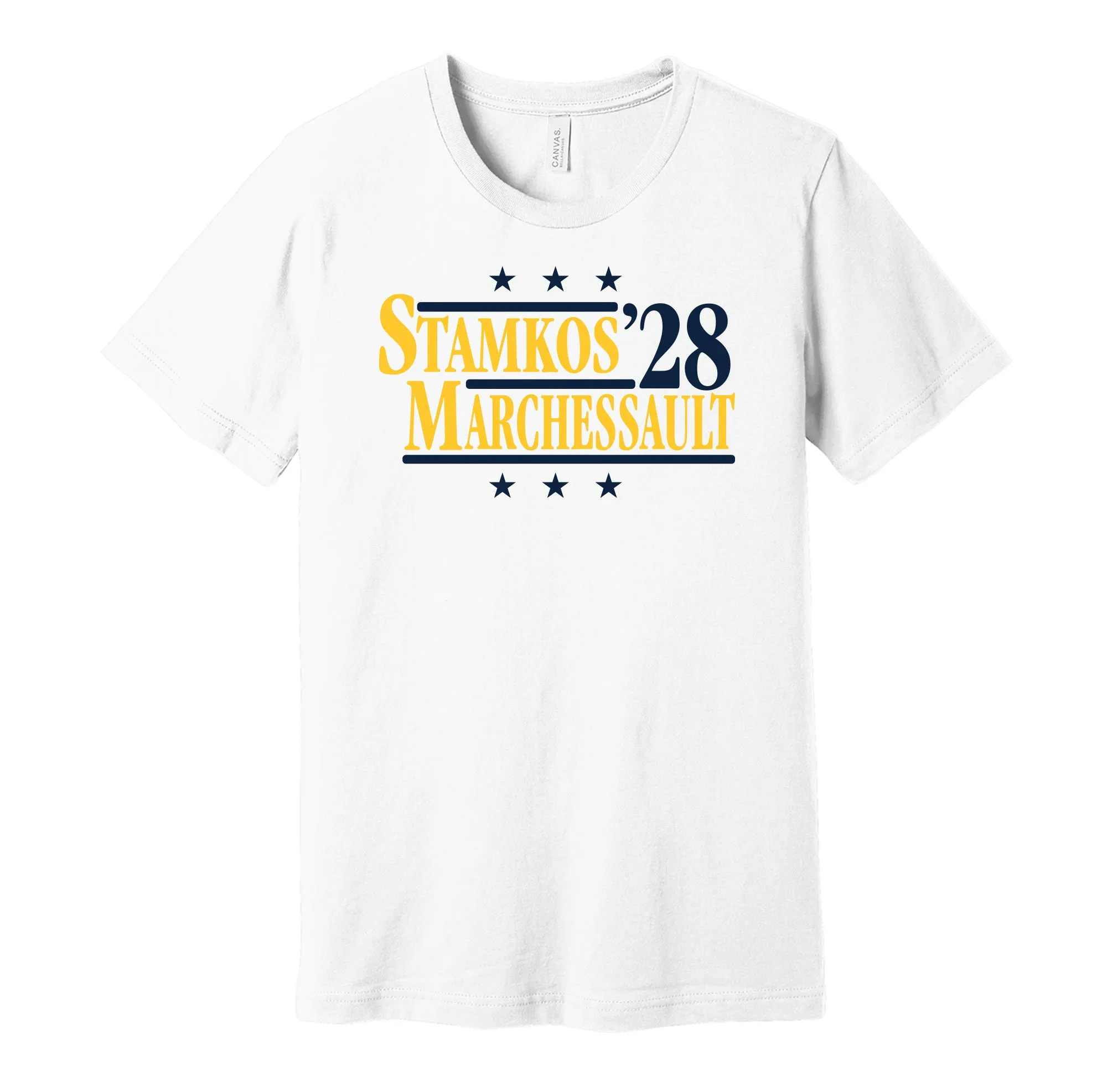 Stamkos & Marchessault '28 - Nashville Hockey Political Campaign Parody T-Shirt - Hyper Than Hype Shirts