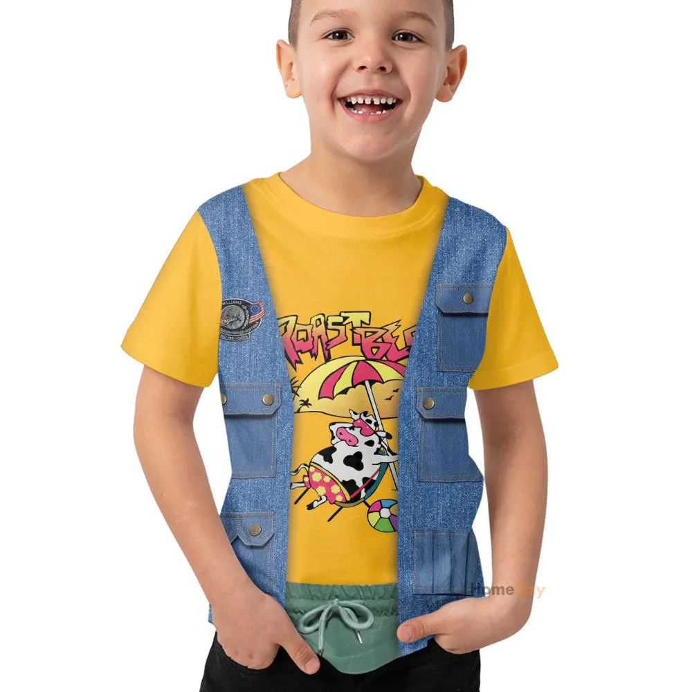 Stranger Things Dustin Henderson Cosplay Costume Kid Tshirt QT206063Tf