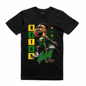 Streetwear on Demand CARICATURE REIGN MAN TEE BLACK