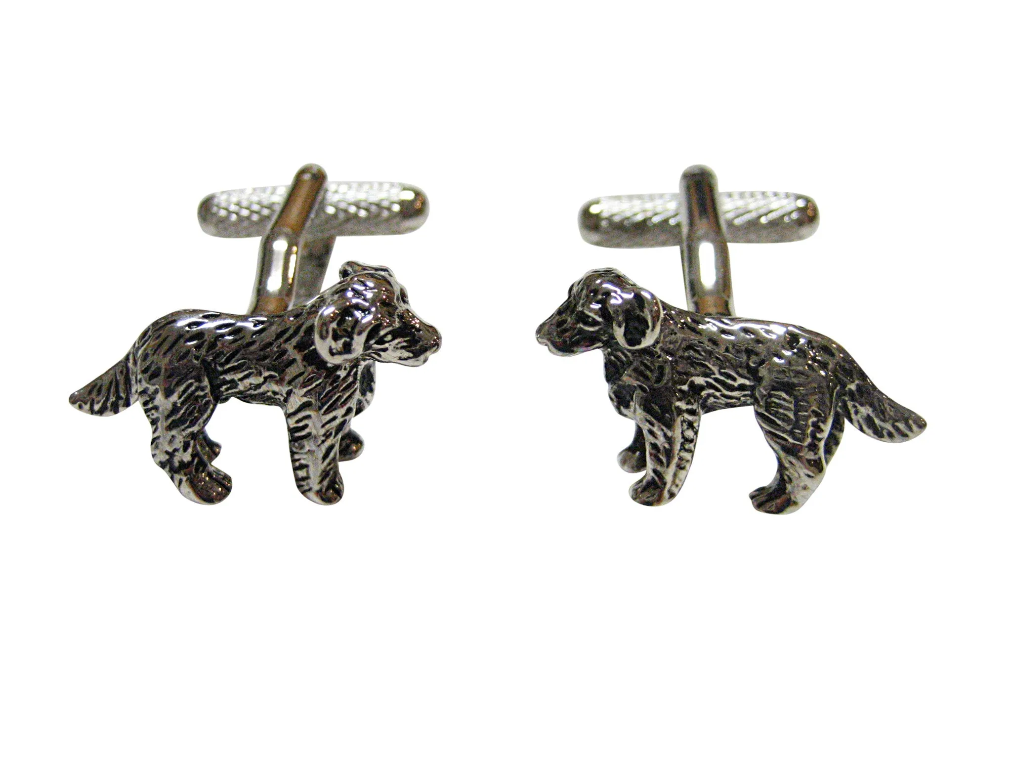 Textured Labrador Dog Cufflinks
