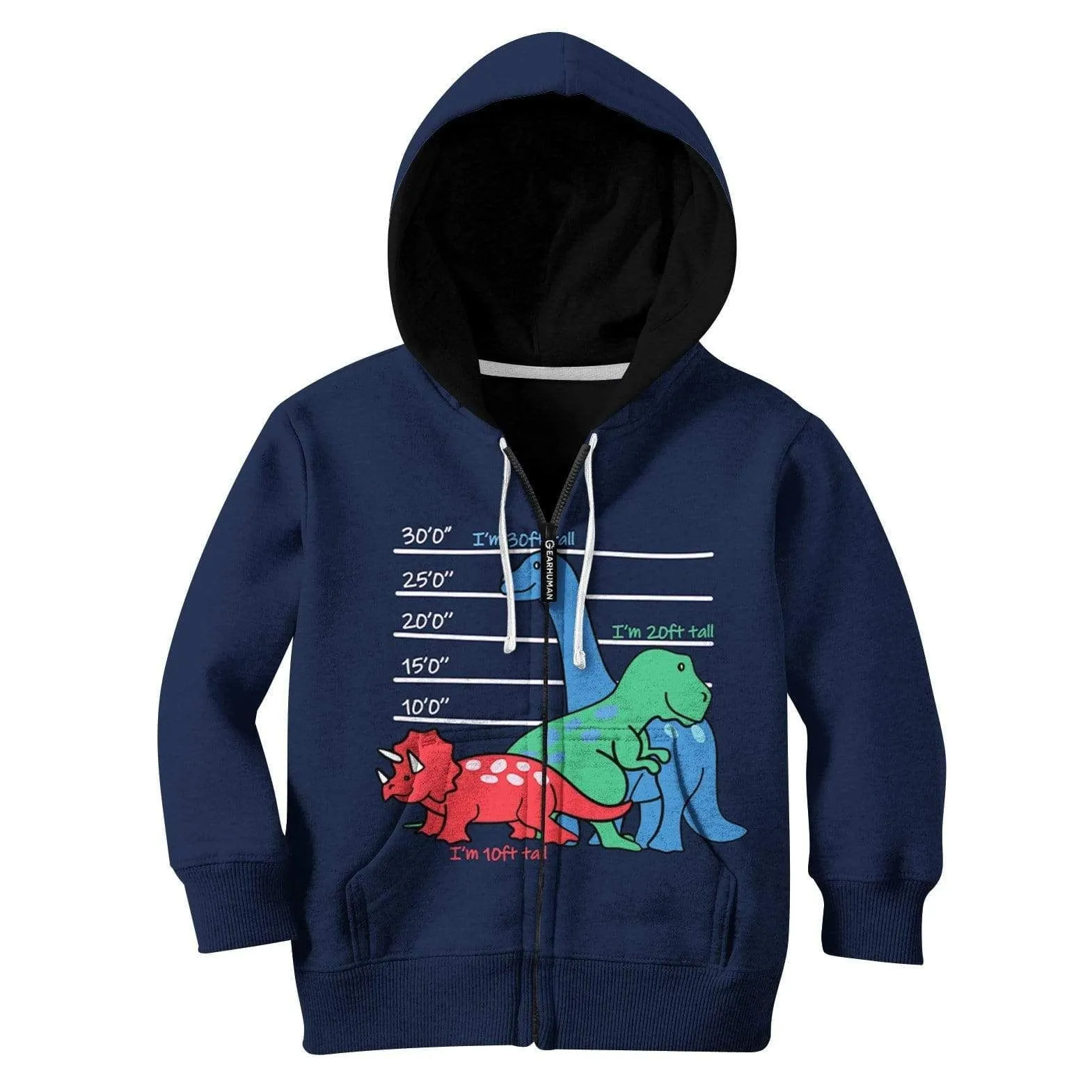 Three Dinosaurs Custom Cosplay Kid Hoodie