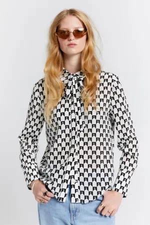 Tied Walker Dress Shirt Black