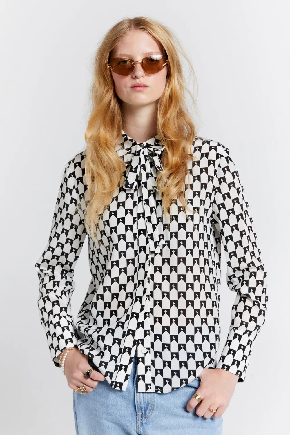 Tied Walker Dress Shirt Black