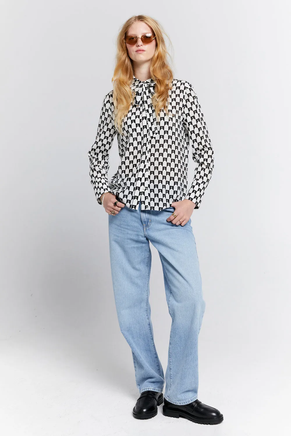Tied Walker Dress Shirt Black