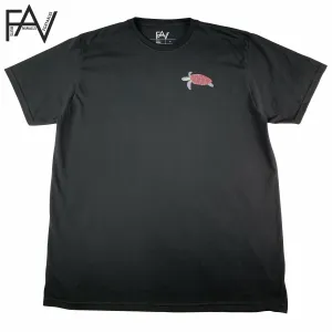 Turtle - Black Organic Heavyweight T-Shirt