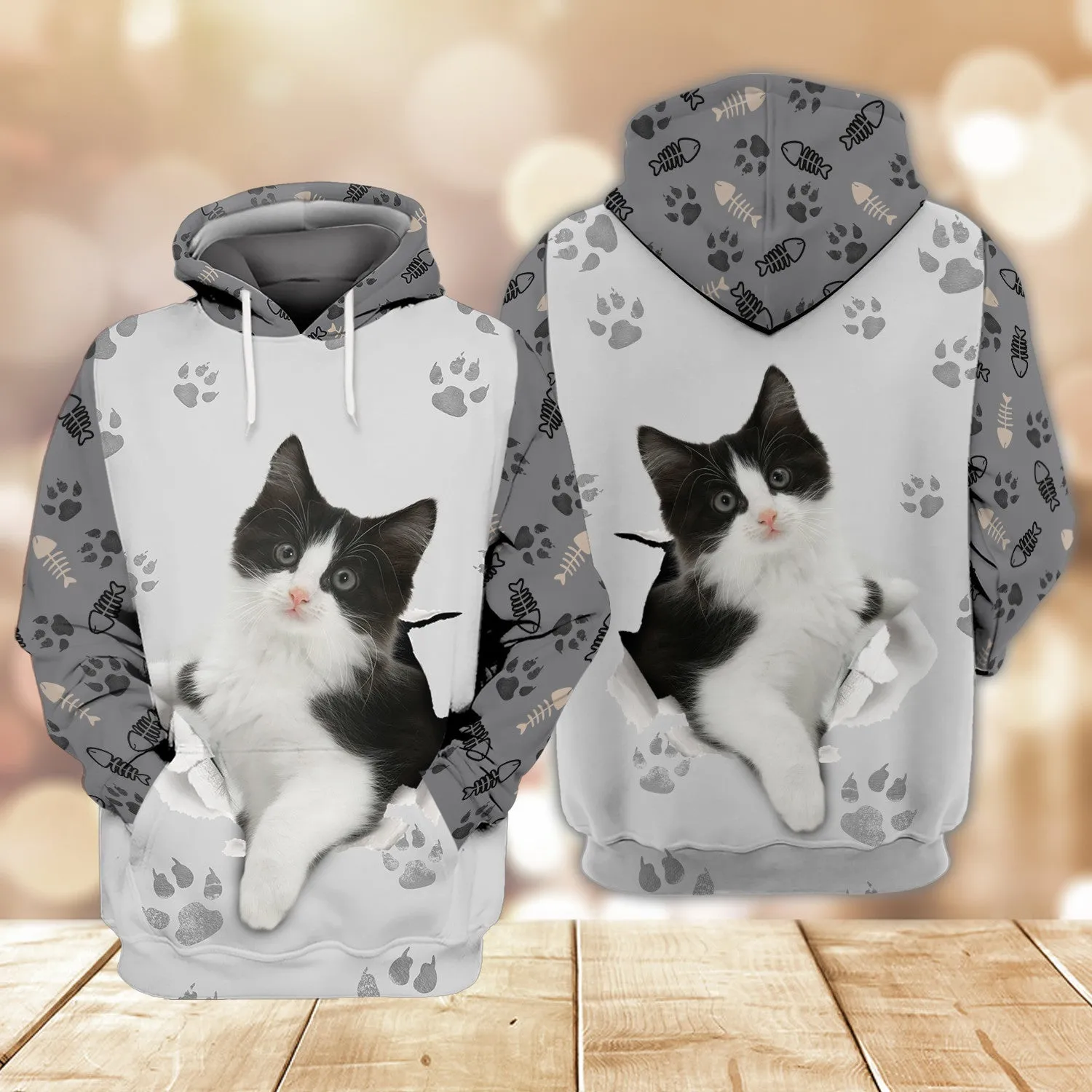 Tuxedo Cats 3D Shirts Design Hoodie T Shirt