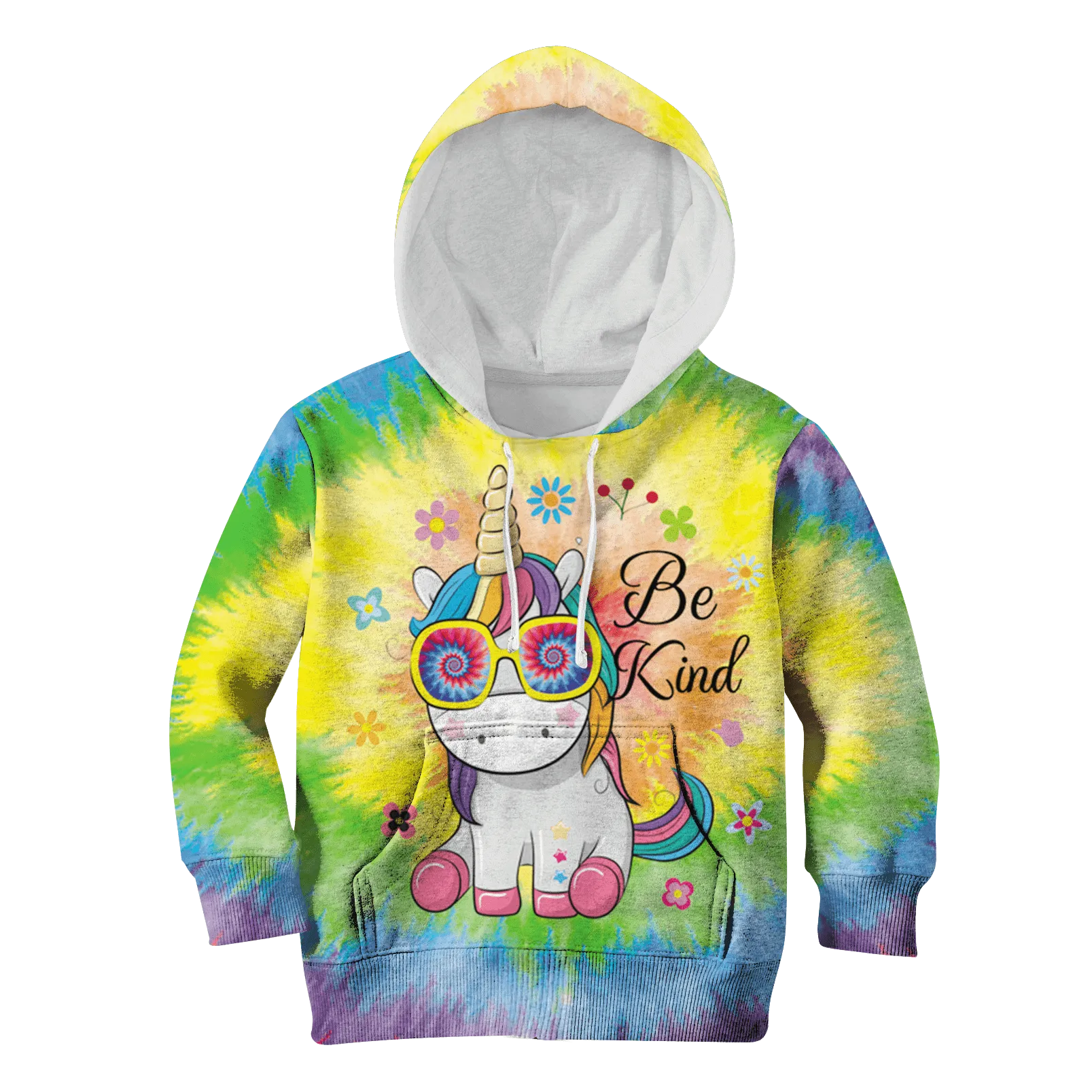 Unicorn Be Kind Kid Custom Cosplay Hoodies Apparel