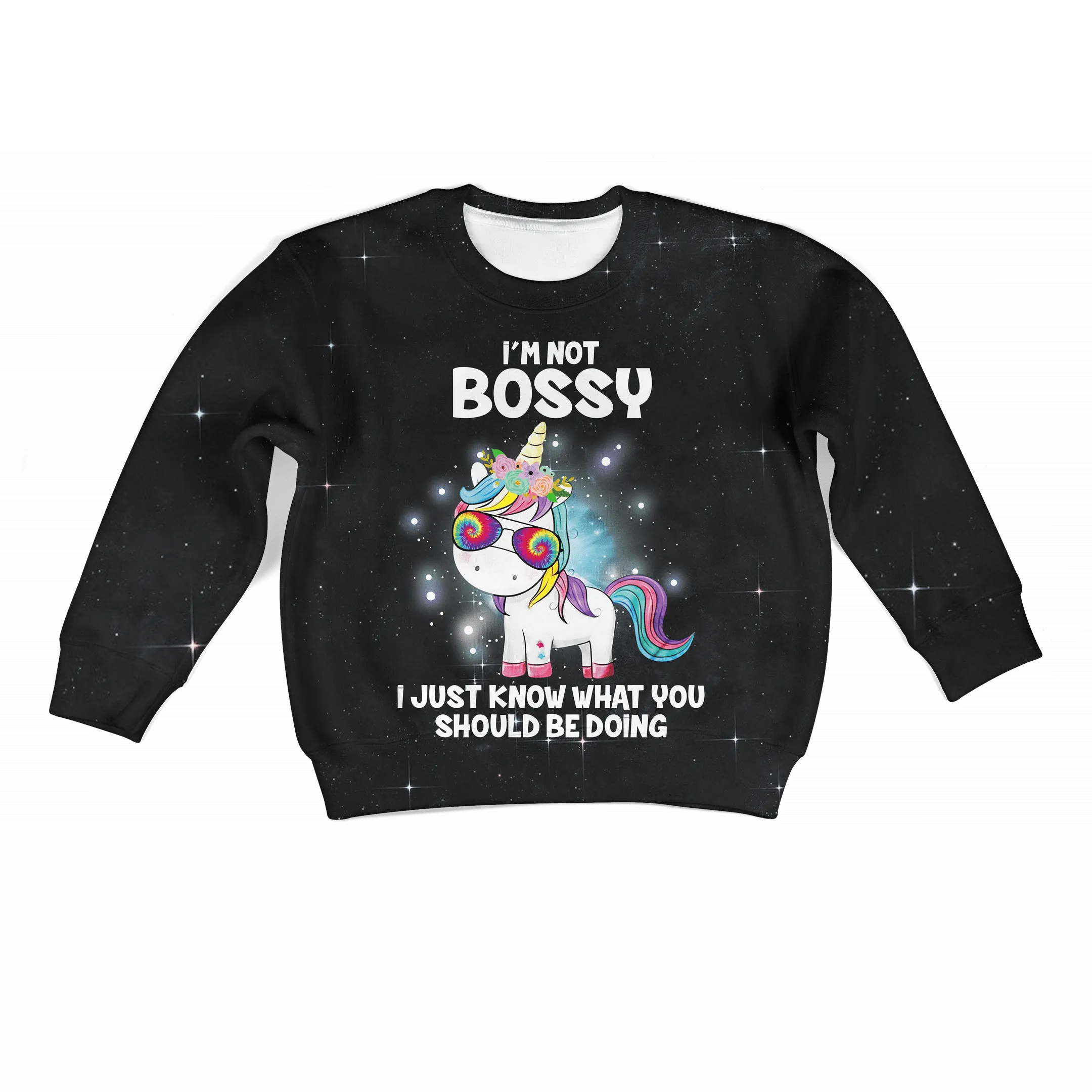 Unicorn I'm Not Bossy Custom Cosplay Kid Hoodie