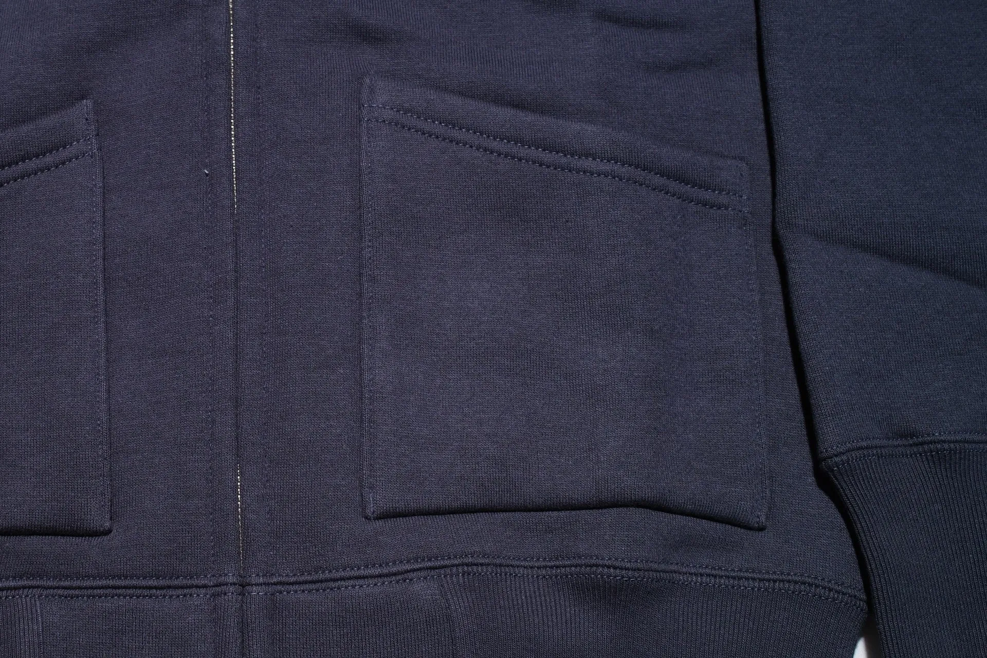 Unique Garment 12oz 'Pioneer' Loopwheeled Hoody (Midnight Navy)