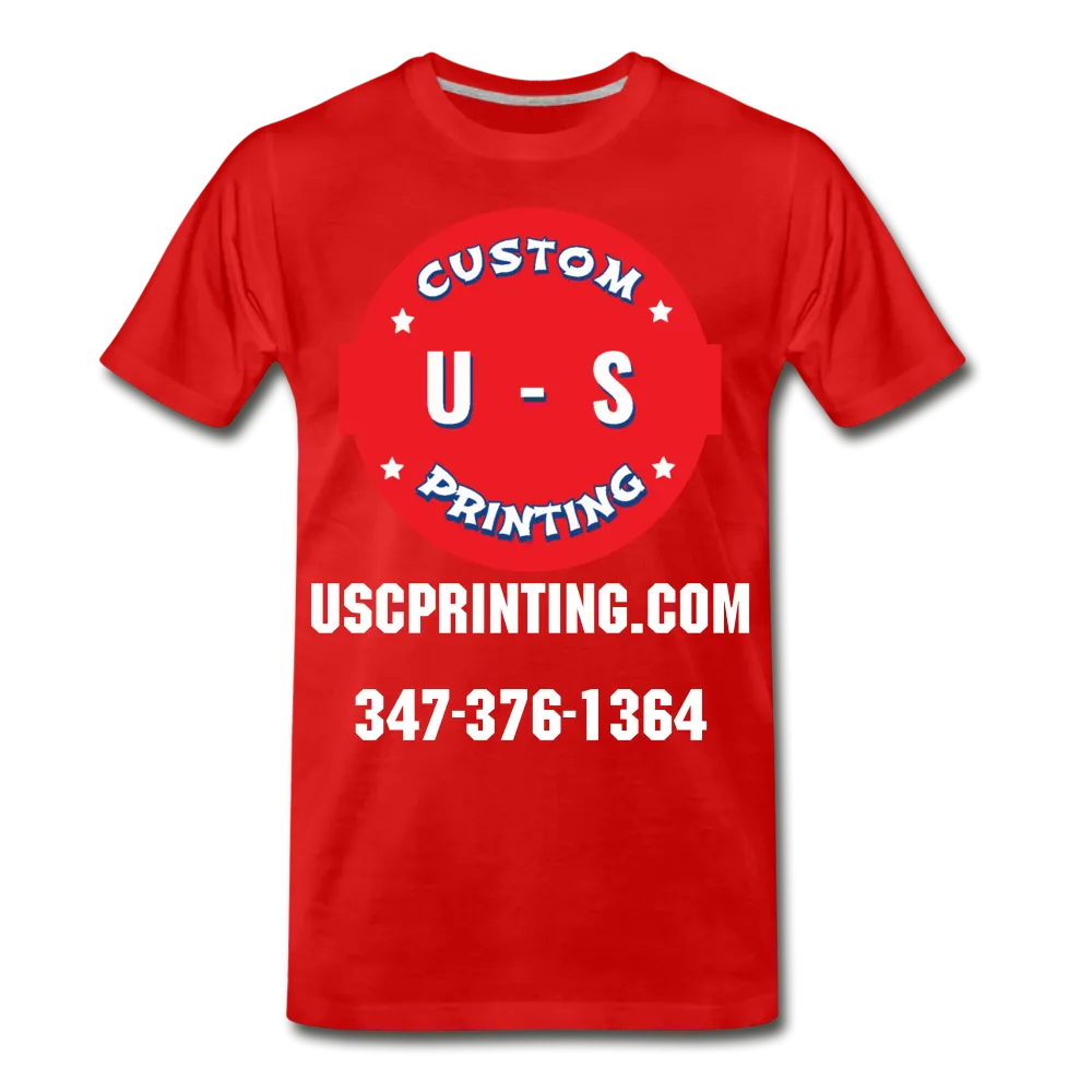 U.S Custom Printing Men's Premium T-Shirt