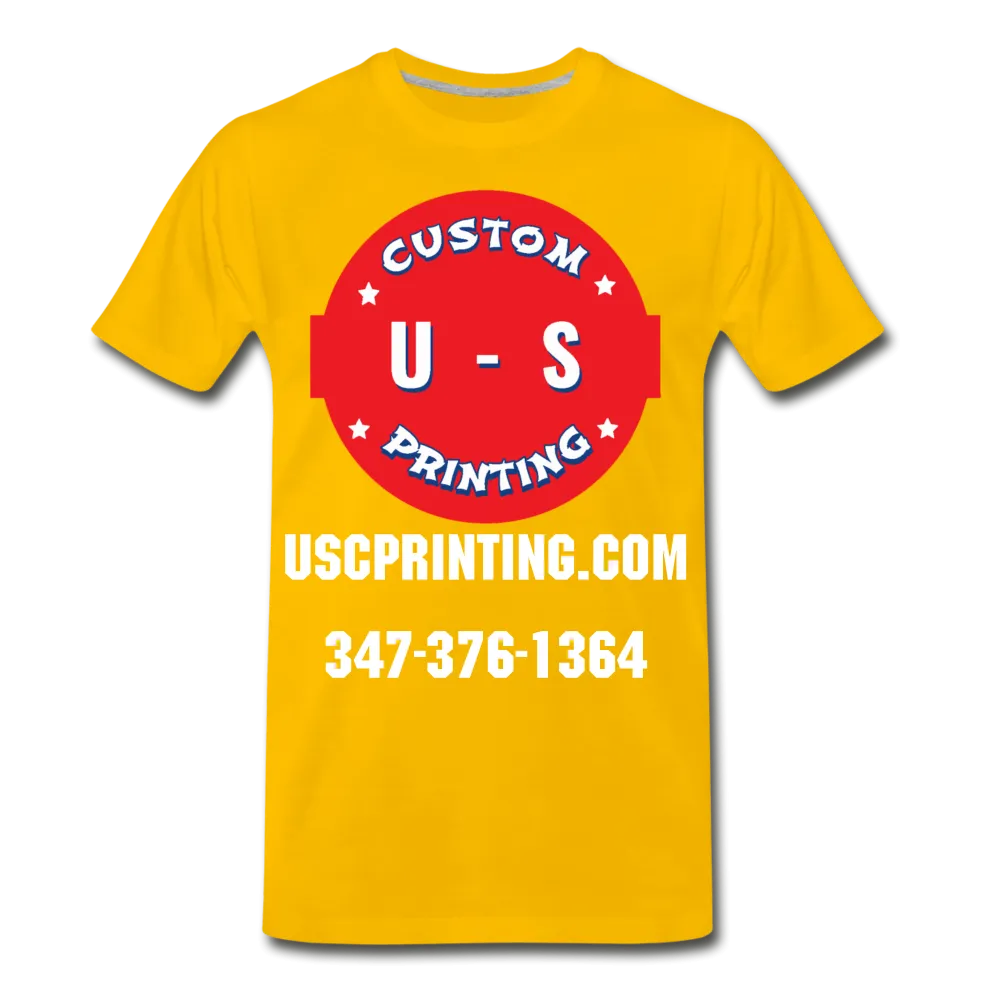 U.S Custom Printing Men's Premium T-Shirt