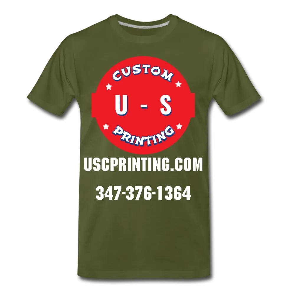 U.S Custom Printing Men's Premium T-Shirt