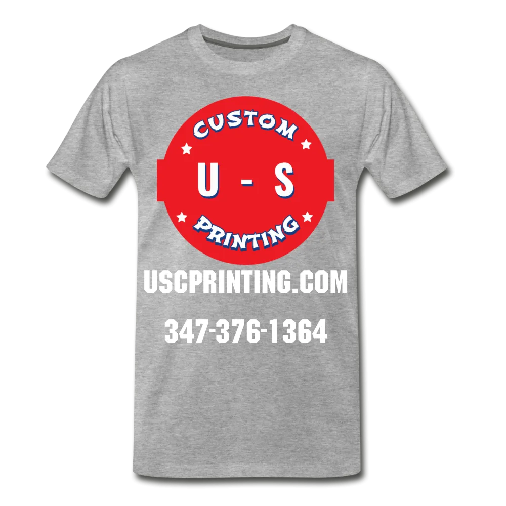 U.S Custom Printing Men's Premium T-Shirt