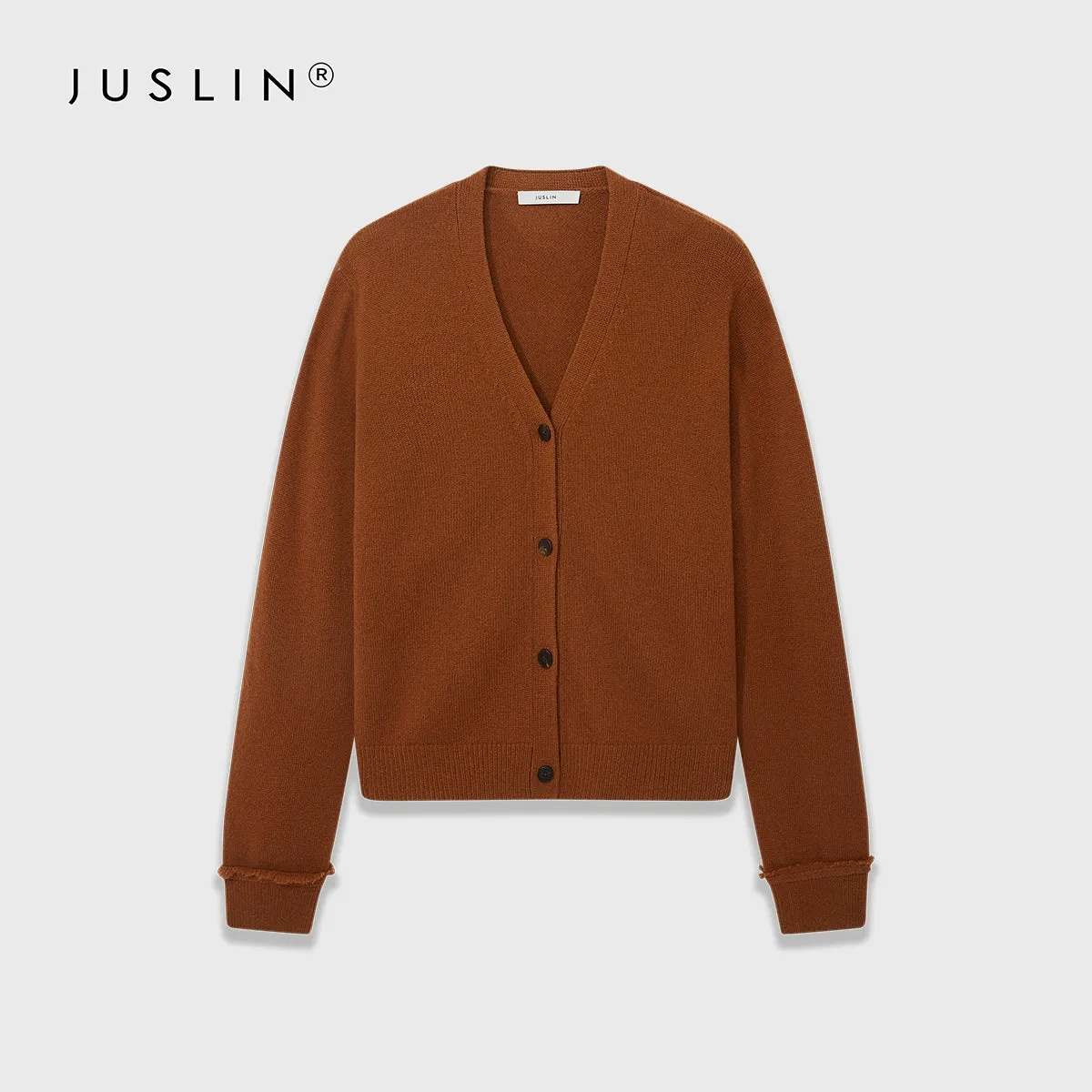 V-Neck Button-Up Cardigan