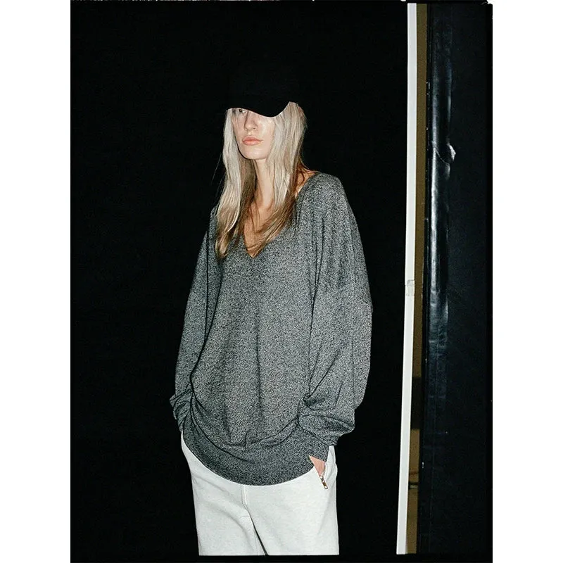 V-Neck Oversized Sweater