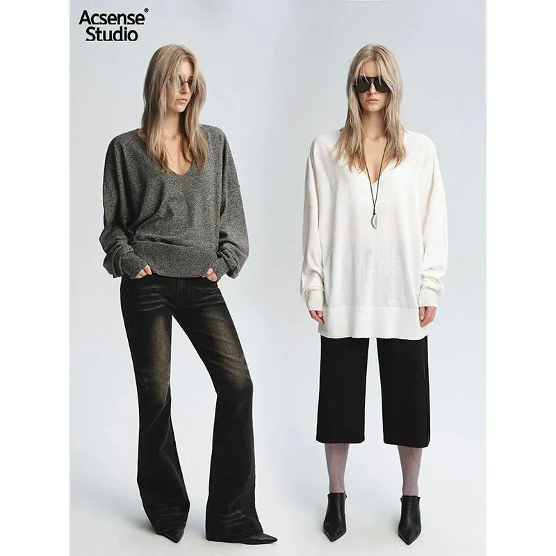 V-Neck Oversized Sweater