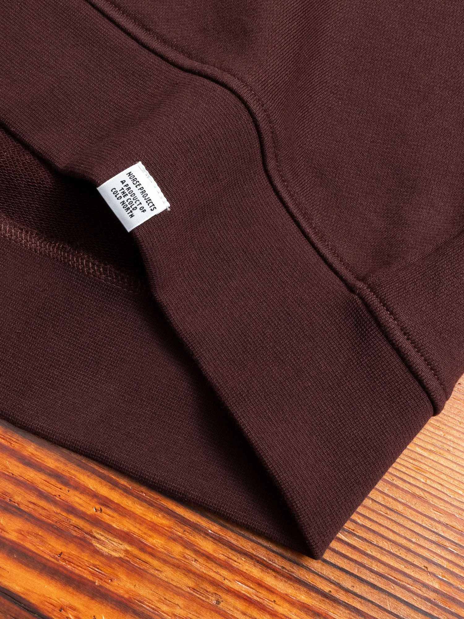 Vagn Crewneck Sweater in Eggplant Brown
