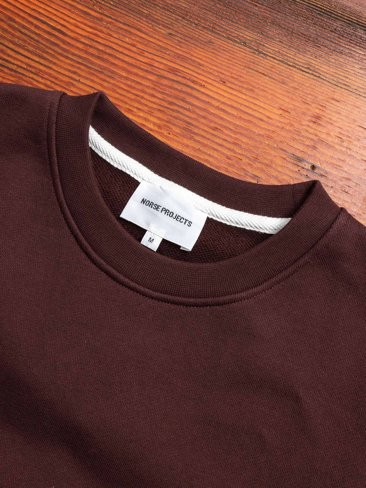 Vagn Crewneck Sweater in Eggplant Brown