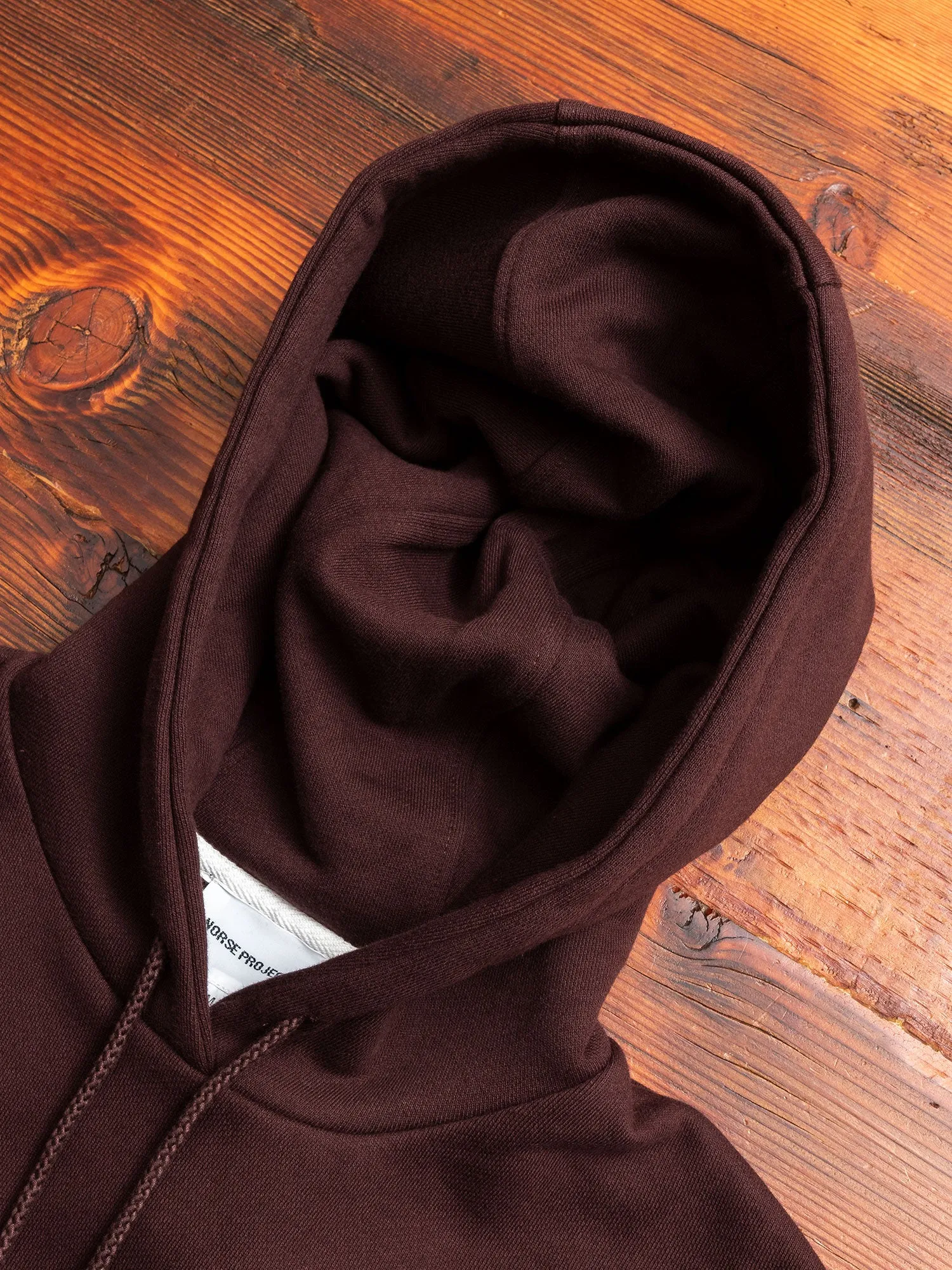 Vagn Pullover Hoodie in Eggplant Brown