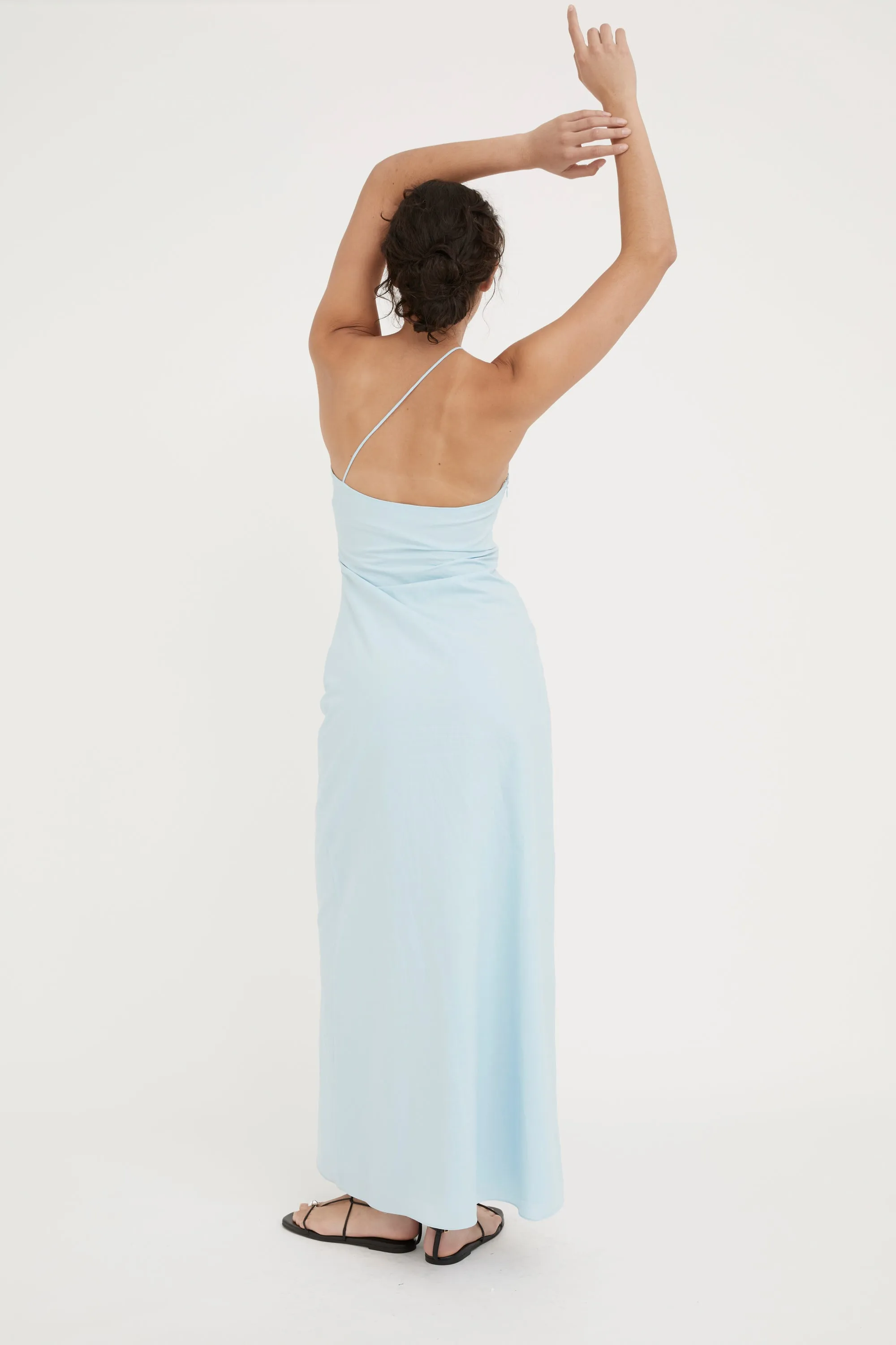 VERA COTTON SUNDRESS- ICE BLUE