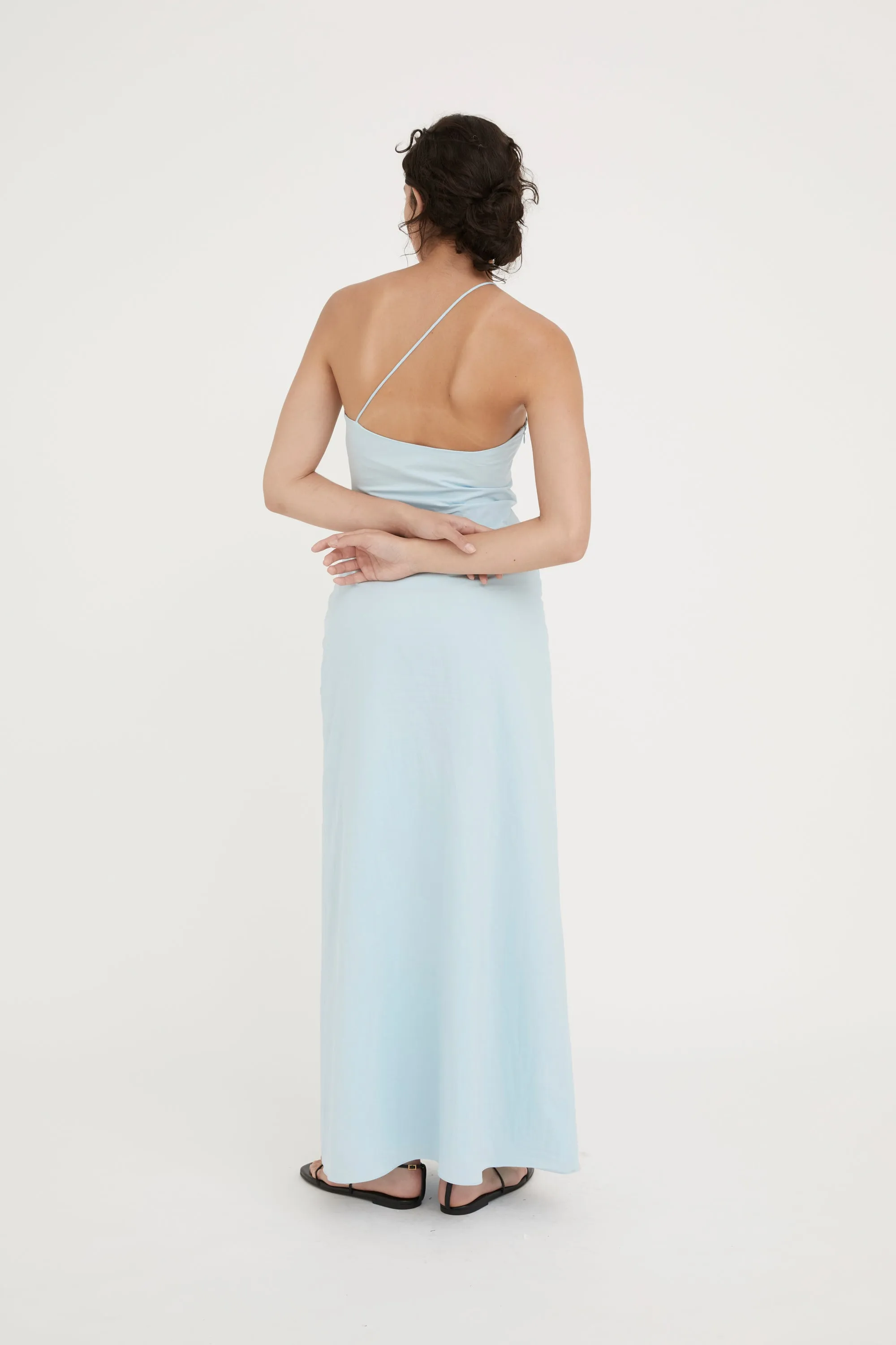 VERA COTTON SUNDRESS- ICE BLUE