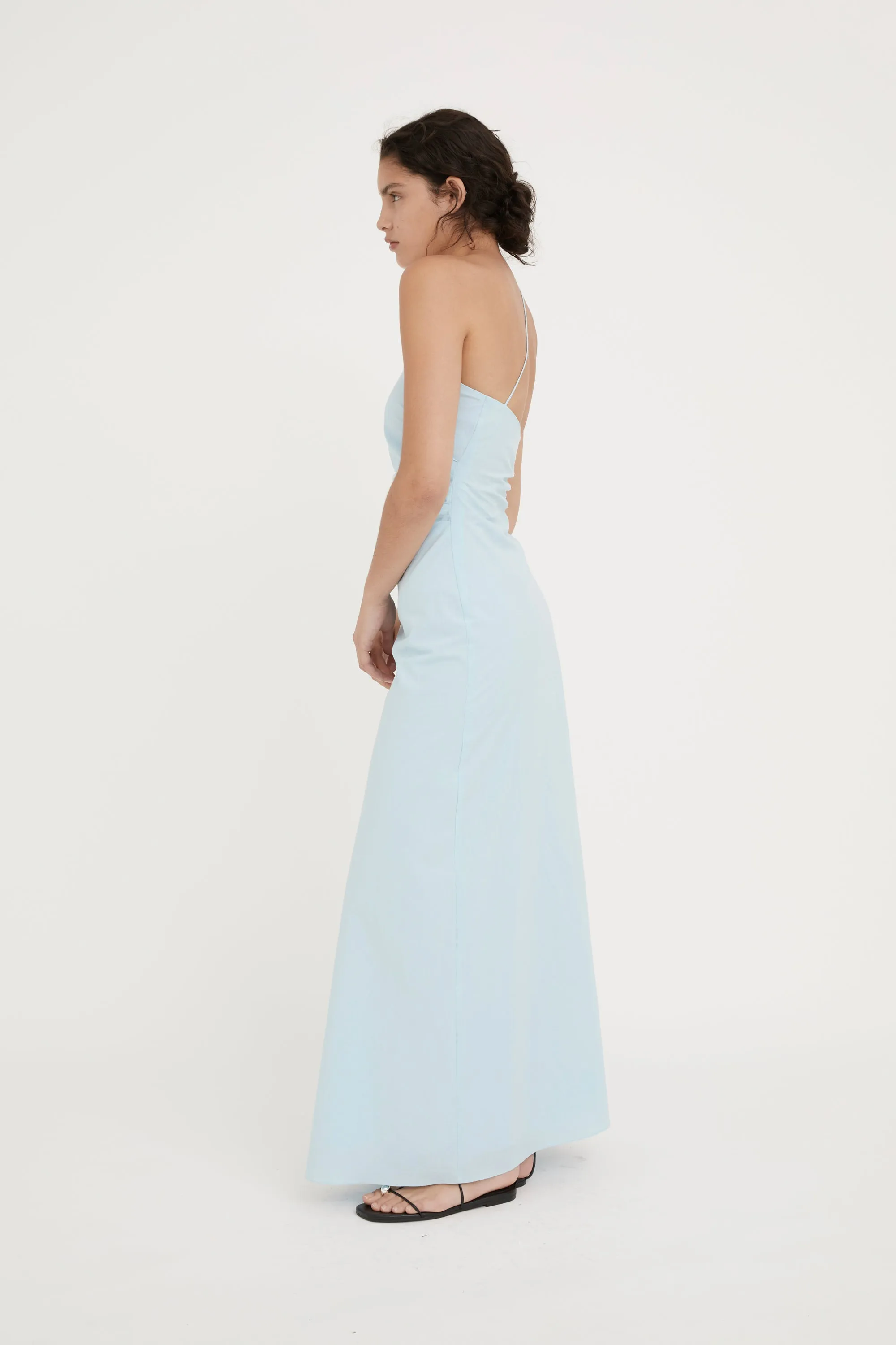 VERA COTTON SUNDRESS- ICE BLUE