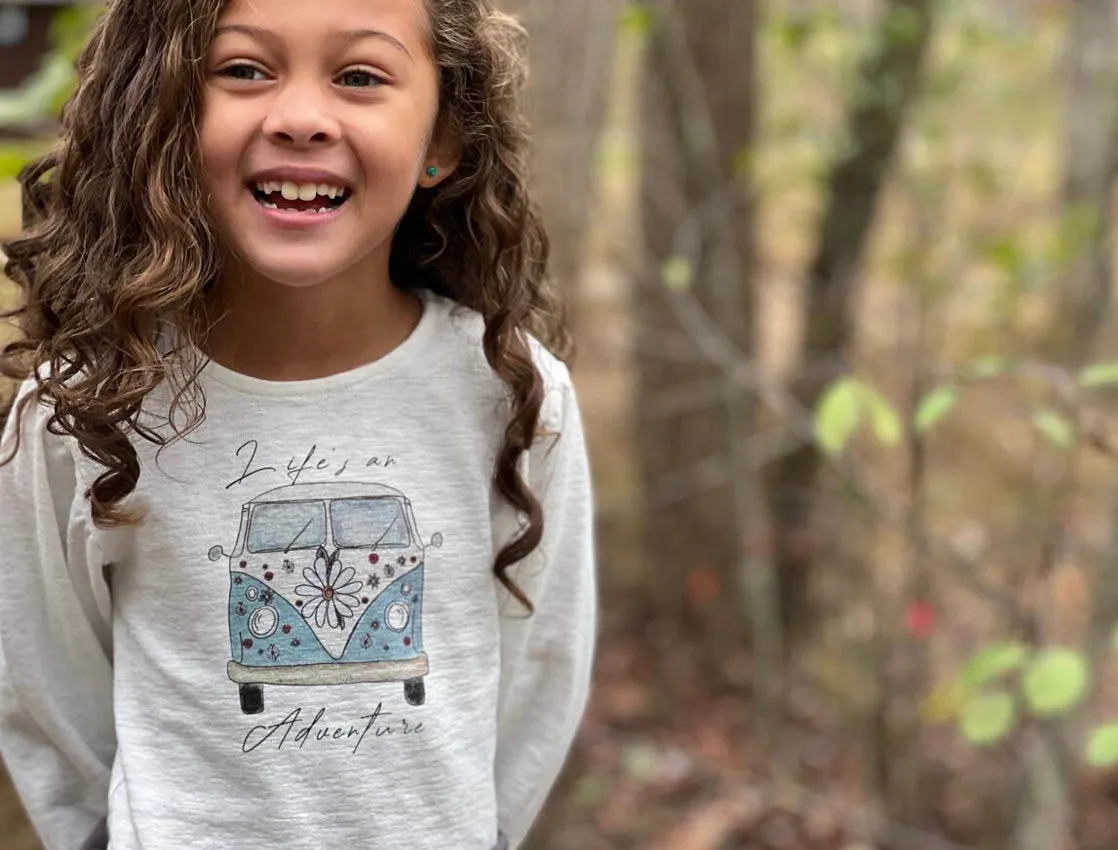 Vignette Girls “Charlie” Cotton Tee: Size 2 to 8 Years