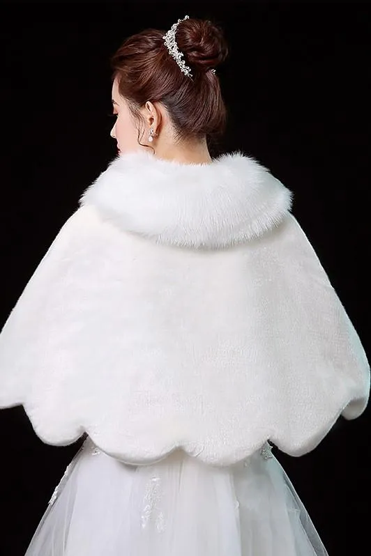 Wedding Fur Shrug Bride Winter Bolero